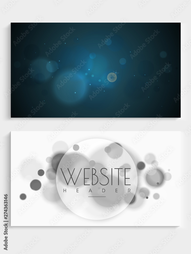 Website header or banner set design.