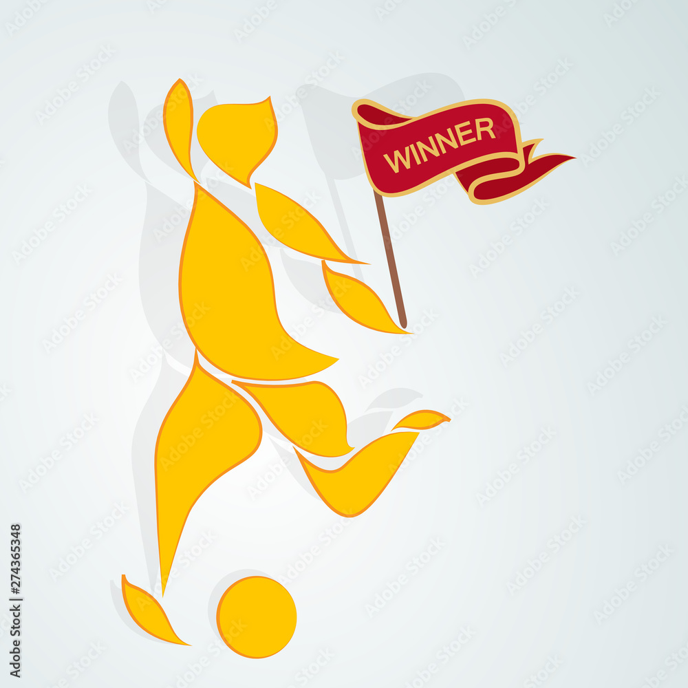 Obraz premium Soccer tournament concept, Sports background.