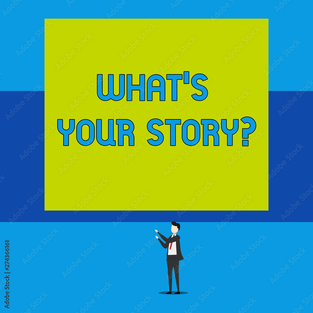 Word writing text What S Is Your Storyquestion. Business photo showcasing analysisner of asking demonstrating about past life events Isolated view young man standing pointing upwards two hands big Word writing text What S Is Your Storyquestion. Business photo showcasing analysisner of asking demonstrating about past life events Isolated view young man standing pointing upwards two hands big