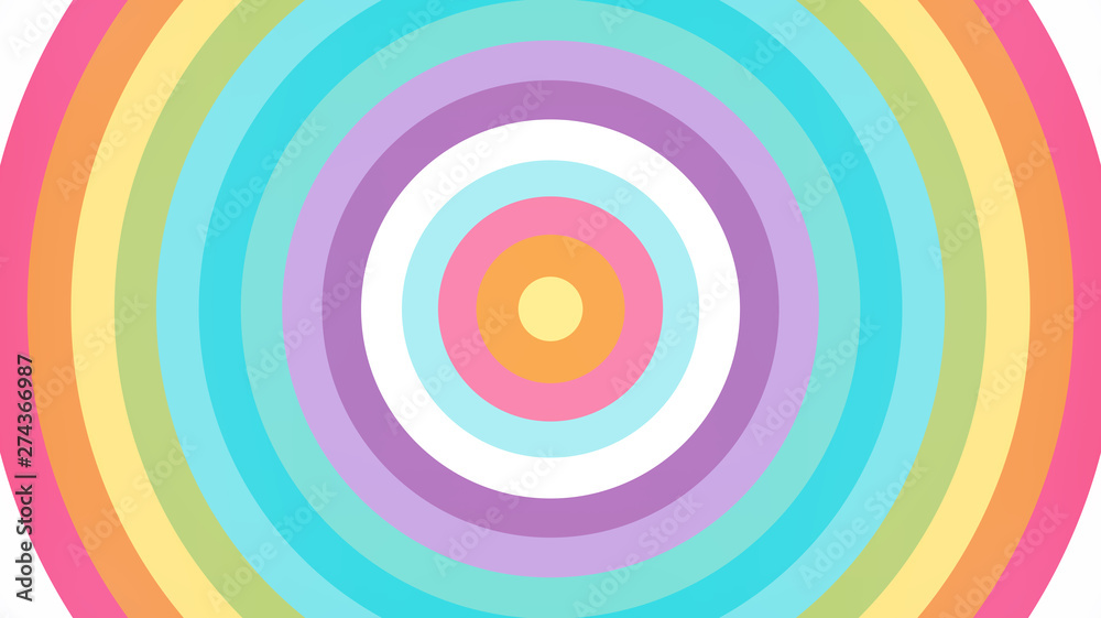 Abstract ray burst rainbow background. Soft gradient pastel Colorful Comic graphic with radial stripe pattern