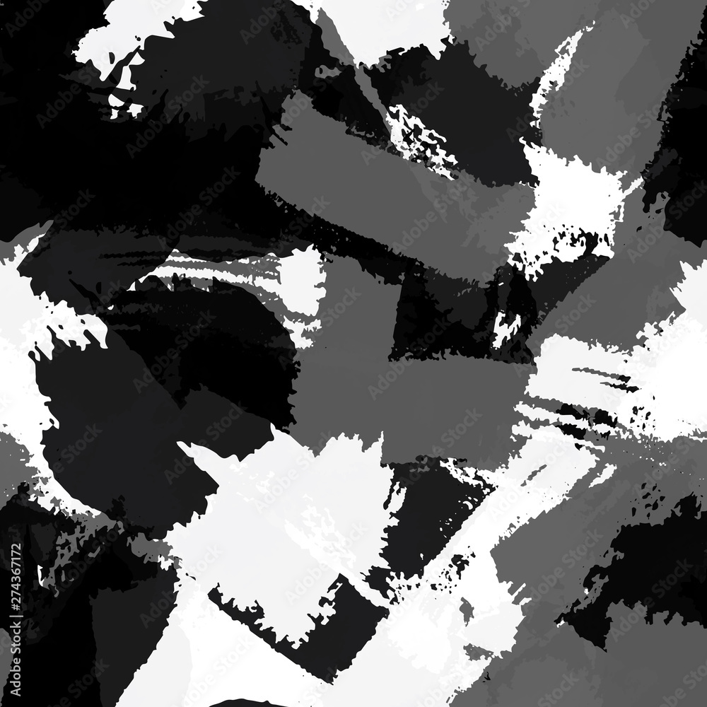 Seamless monochrome vector grunge background. Seamless monochrome vector grunge background.