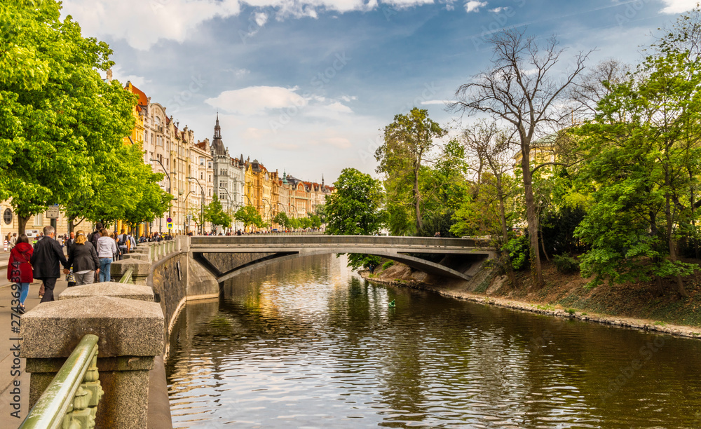 Naklejka premium scorci di Praga