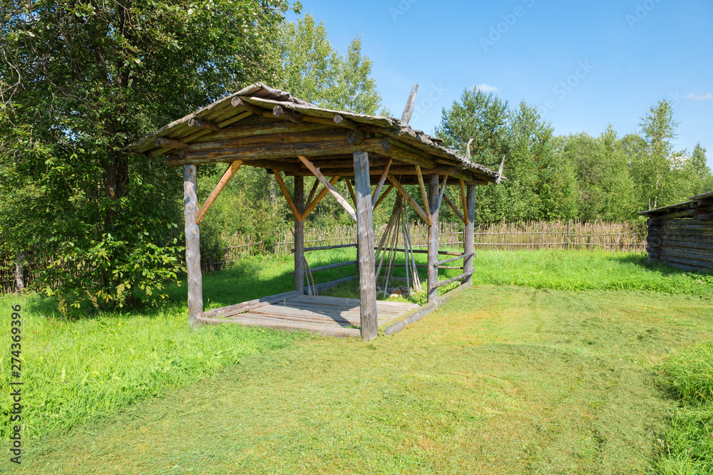 Housekeeping structure for storing hay in a tenth century Slavic village Housekeeping structure for storing hay in a tenth century Slavic village