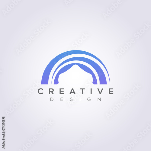 Circle Stage Vector Illustration Design Clipart Symbol Logo Template
