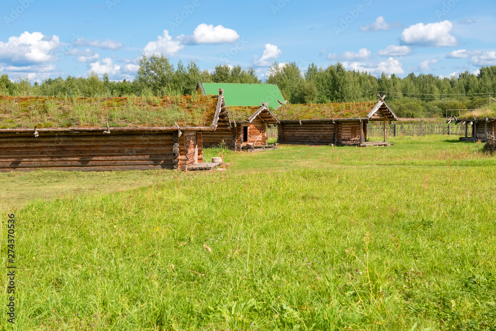 Residential houses of the Slavic village of the tenth century Residential houses of the Slavic village of the tenth century