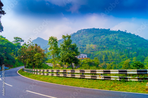 alone house in hills station photo