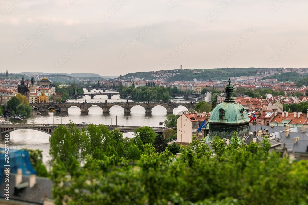 Naklejka premium vista panoramica su praga