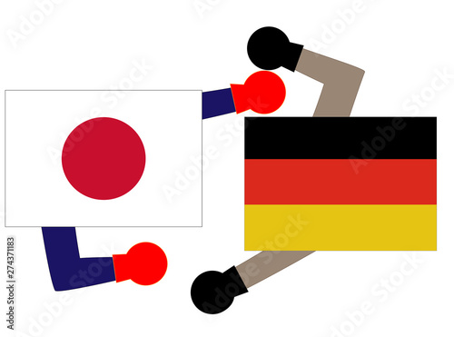 国と国との外交の状態を表している。