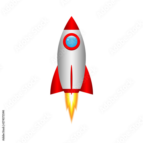 3d Cartoon rocket