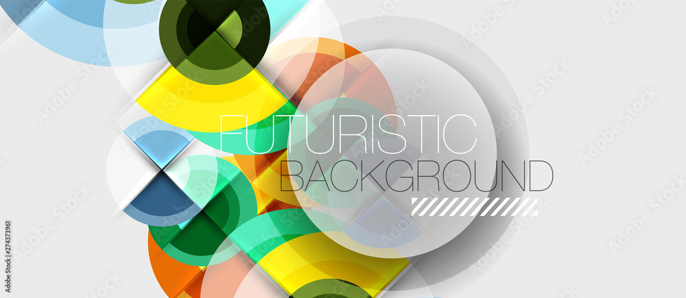 Geometric design abstract background - circles Geometric design abstract background - circles