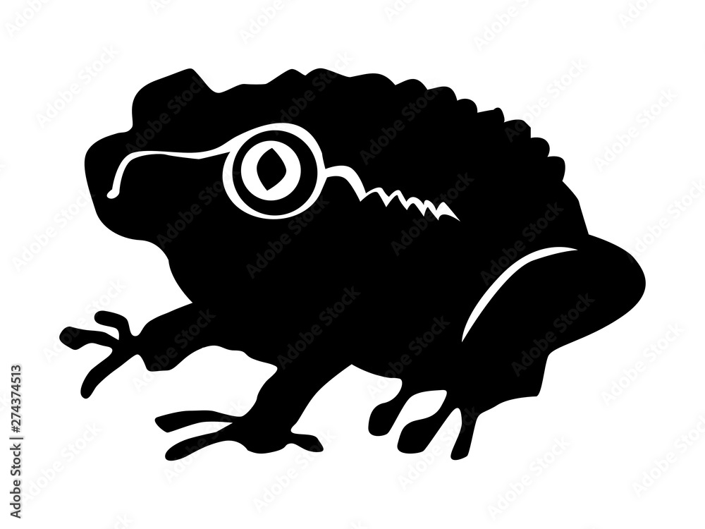 silhouette of toad silhouette of toad