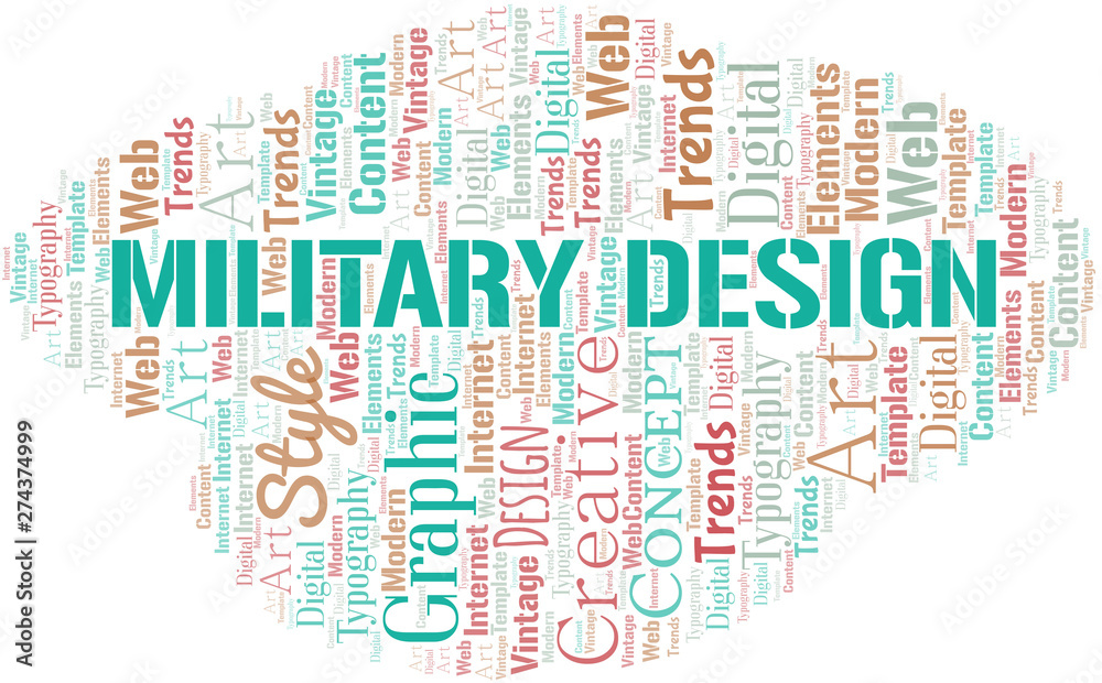 Military Design word cloud. Wordcloud made with text only. Military Design word cloud. Wordcloud made with text only.