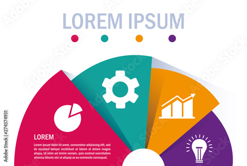 Isolated Workflow and infographic design