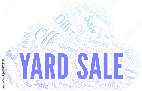 Yard Sale Word Cloud. Wordcloud Made With Text.