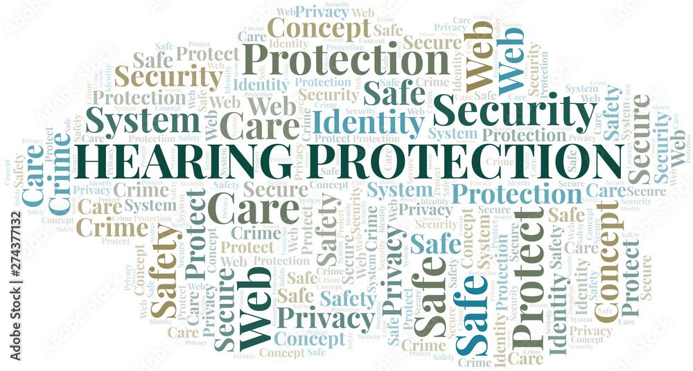 Hearing Protection word cloud. Wordcloud made with text only. Hearing Protection word cloud. Wordcloud made with text only.