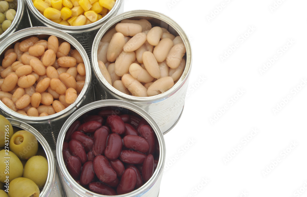 Preserved food isolated on white background Preserved food isolated on white background