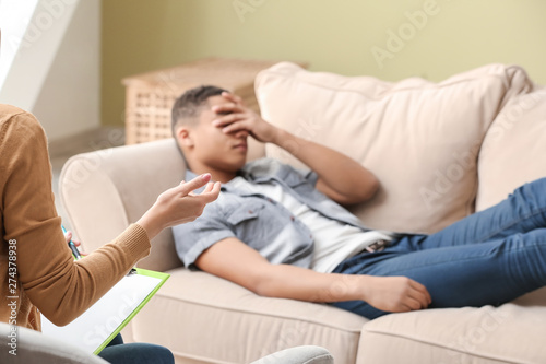 Young Man in Therapy Session