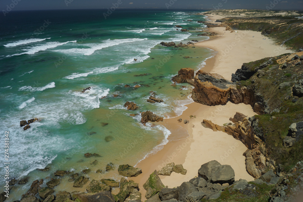 walking a pilgrim´s path in vila nova de milfontes, portugal