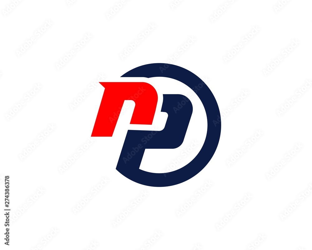 Initial text Np, Creative for business template icon Initial text Np, Creative for business template icon