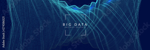 Deep learning concept. Digital technology abstract background. Artificial intelligence and big data. Tech visual for science template. Futuristic deep learning backdrop.