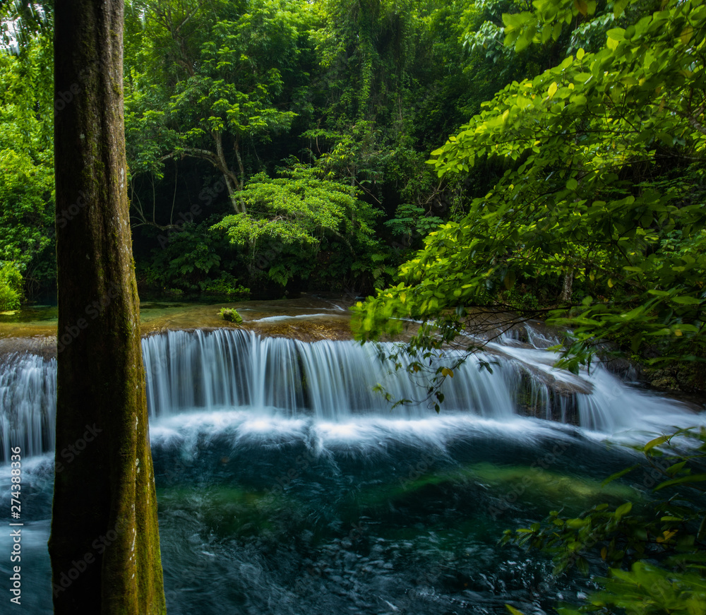 Rarru Rentapao Cascades, Waterfall and the River, Teouma village, Efate Island, Vanuatu