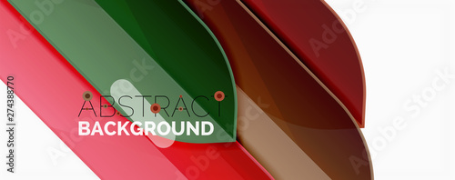 Abstract color lines dynamic background, modern material design style