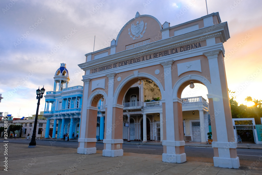 Obraz premium Parque Jose Marti in Cienfuegos Cuba