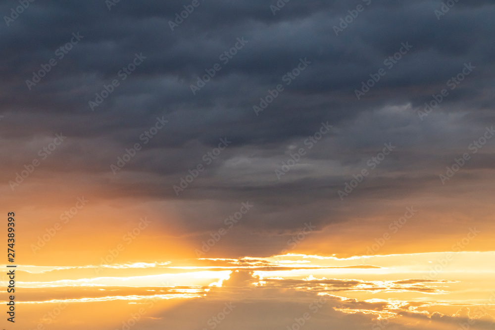 Dramatic sky with colorful clouds Dramatic sky with colorful clouds