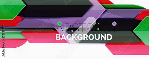 Abstract color lines dynamic background, modern material design style