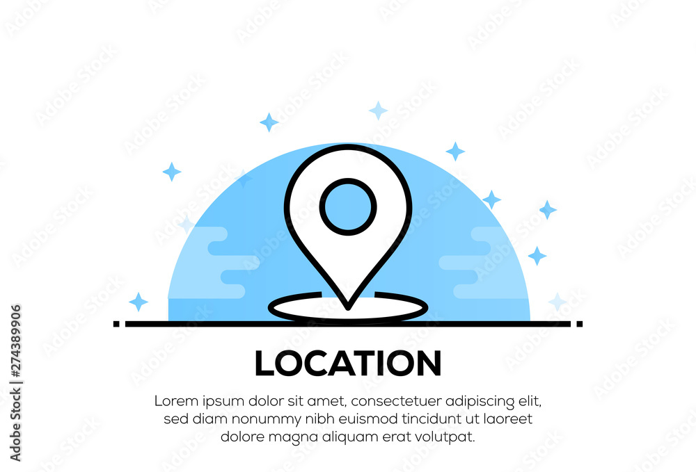 LOCATION ICON CONCEPT LOCATION ICON CONCEPT