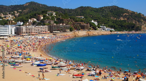 Tossa de Mar beach. Costa Brava, Catalonia, Spain