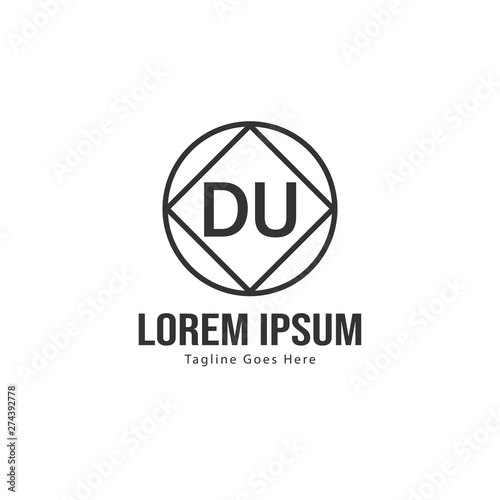 Free Download Initial DV logo template with modern frame. Minimalist DV letter logo vector illustration - GFXLoad