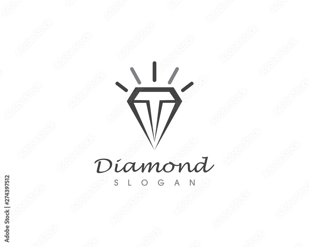 Diamond logo and vector illustration Diamond logo and vector illustration