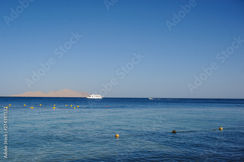 view of a boat on the Red Sea