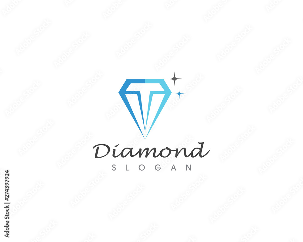 Diamond logo and vector illustration Diamond logo and vector illustration