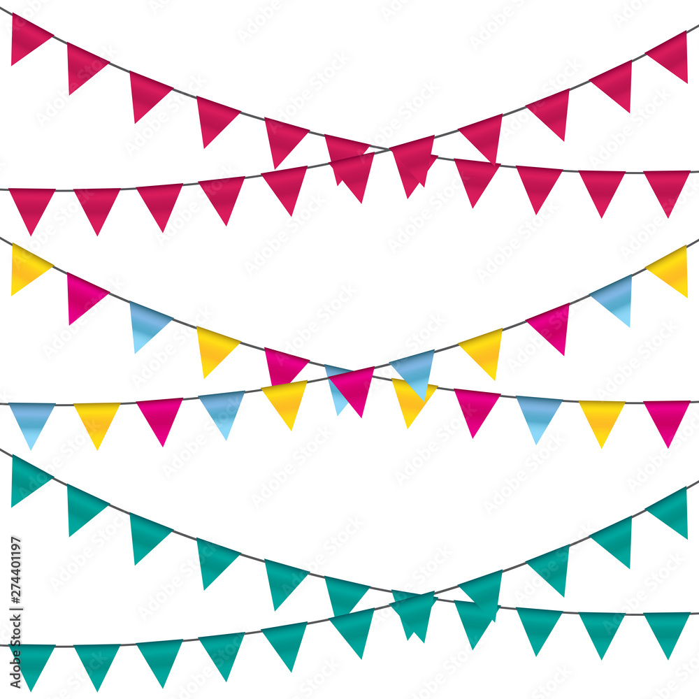 Celebrate party flag banner vector Celebrate party flag banner vector