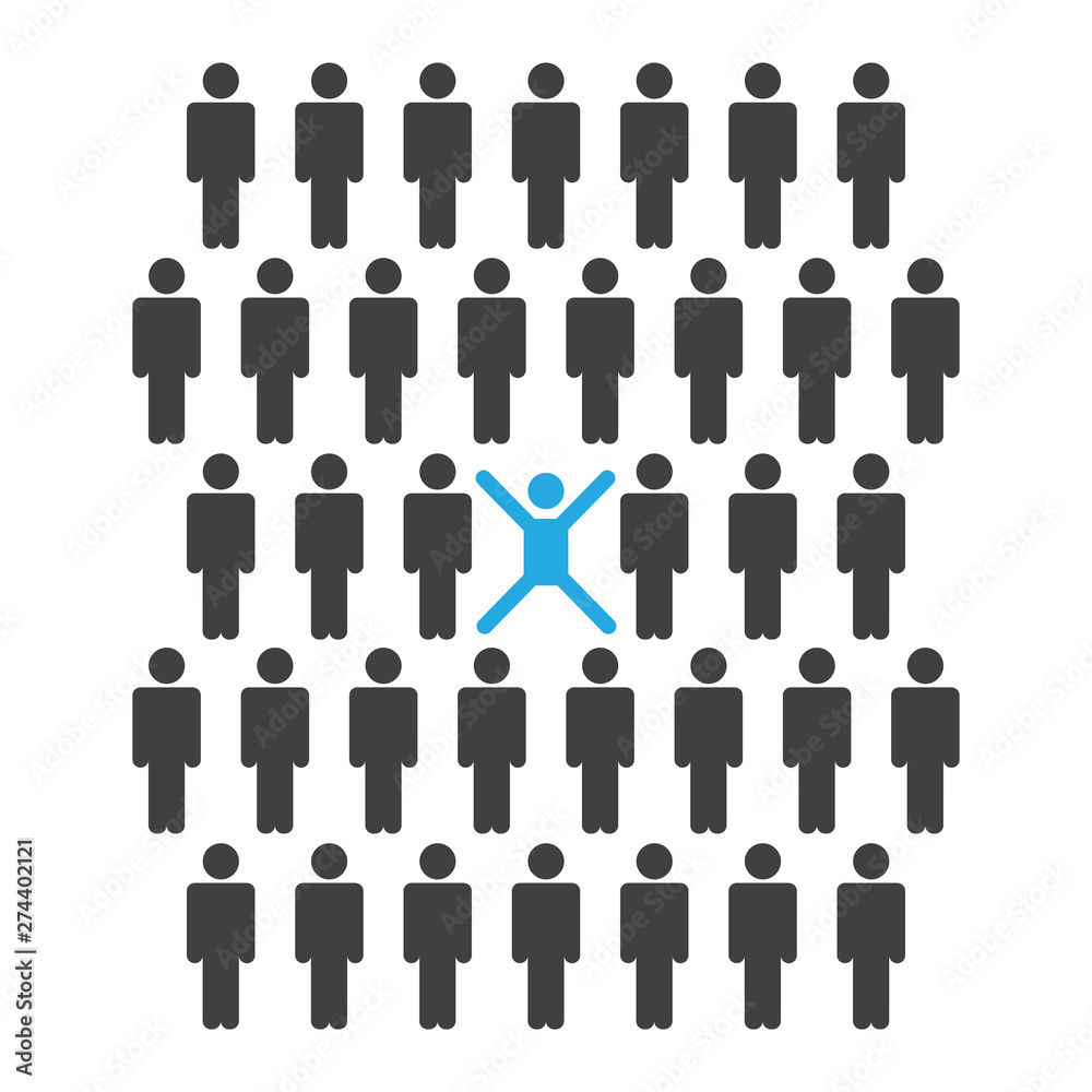 People icon flat vector People icon flat vector