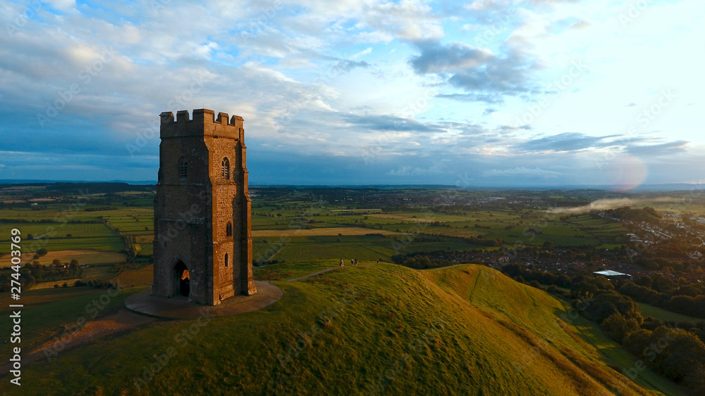 Glastonbury Tor Monument, England, UK