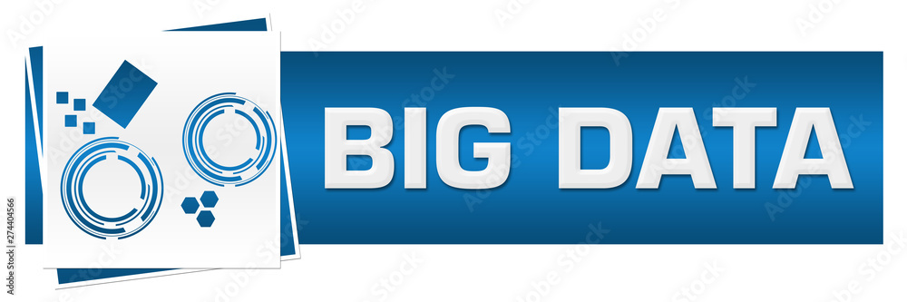 Big Data Blue Grey Technology Block Big Data Blue Grey Technology Block
