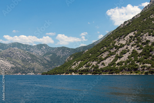Summertime landscape in Kotor bay in Montenegro © olgavolodina