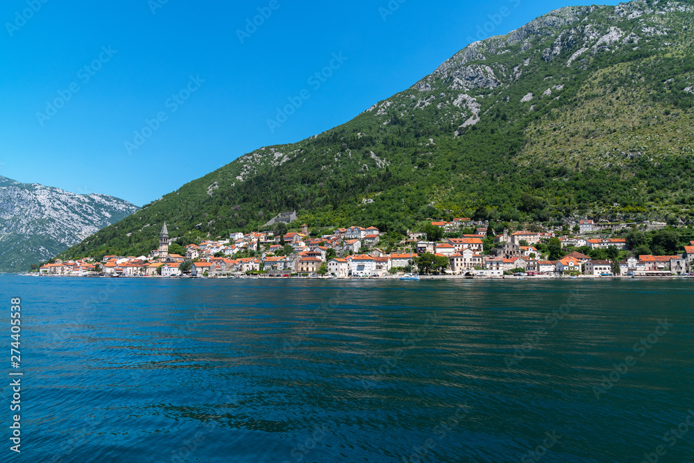 Herceg Novi old town in Kotor bay in Montenegro