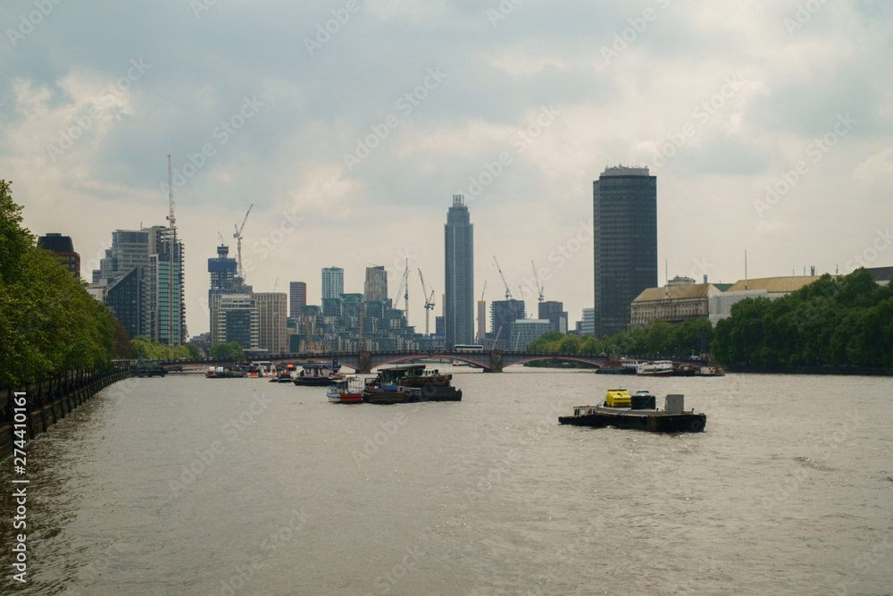 Fototapeta premium View of the skylines of the City of London