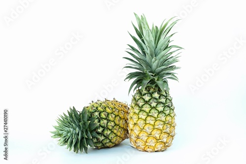 Pineapple on the background