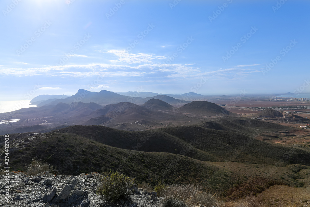 Mountains landscape of the National Park of Calblanque in Murcia, Spain. Mountains landscape of the National Park of Calblanque in Murcia, Spain.