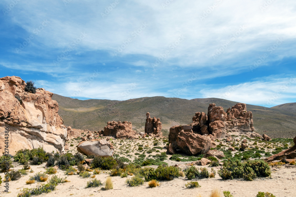 Bolivia: red rock formations of the Italia Perdida, or lost Italy, in Eduardo Avaroa Andean Fauna National Reserve