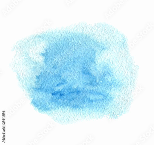 Blue vector watercolor paint texture