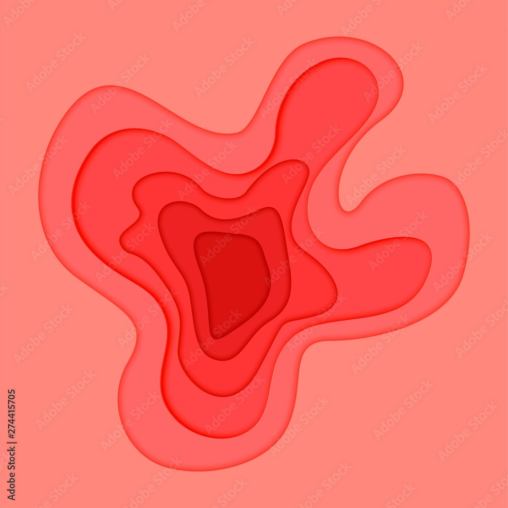 Abstract paper cut layered background Abstract paper cut layered background