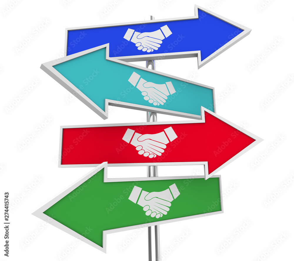 Handshake Signs Arrow Shaking Hands Best Deals 3d Illustration Handshake Signs Arrow Shaking Hands Best Deals 3d Illustration