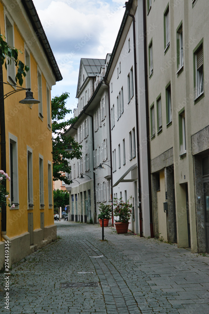 Obraz premium Stadtansicht von Rosenheim in Bayern