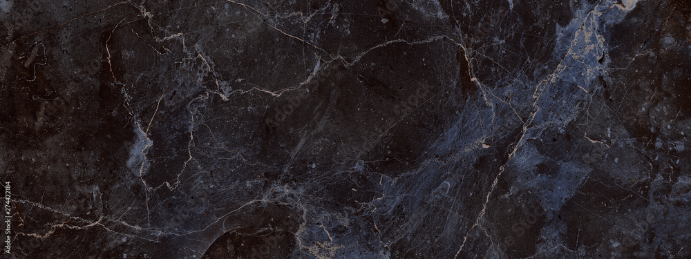 Fotografia dark color marble texture, black marble background - Kup na  